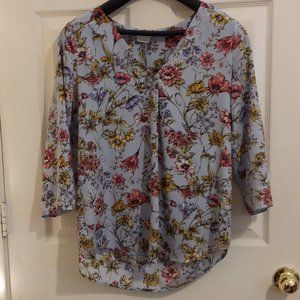 Les amis powder blue top